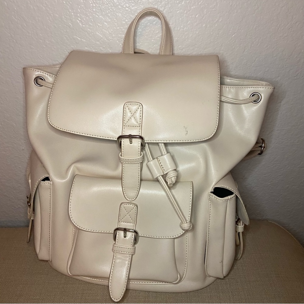 Forever 21 light pink leather backpack